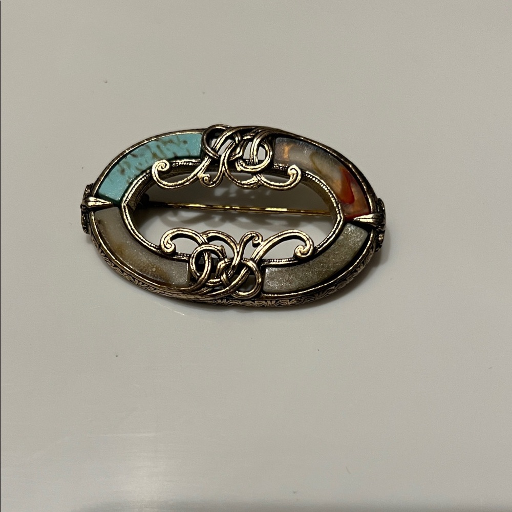 Elegant Multicolor Brooch